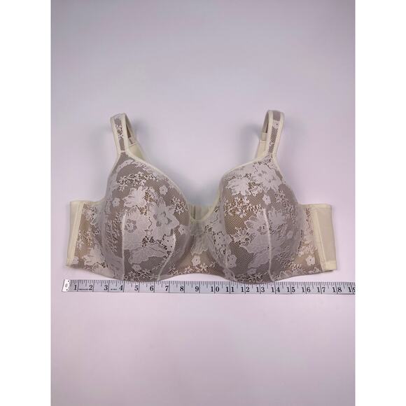 Cacique 46D White Lace Underwire Bra - Picture 8 of 10